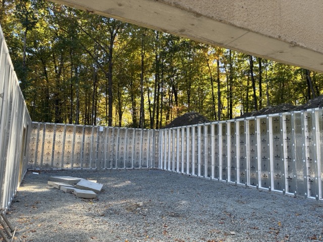 View looking inside the basement from the garage.